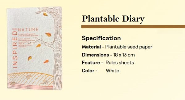 Plantable Diary Ruled Sheets 059 | ecoestore