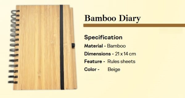Bamboo Diary Ruled Sheets 058 | ecoestore